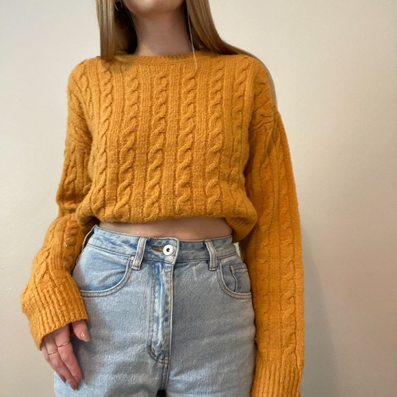 Mustard Yellow Knit Sweater - Picture 3 of 3